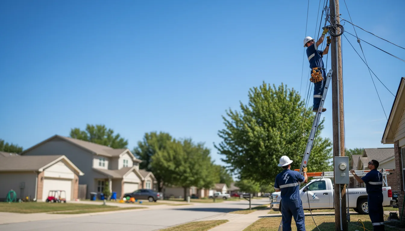 Residential electrician providing installation services in Armstrong, IL